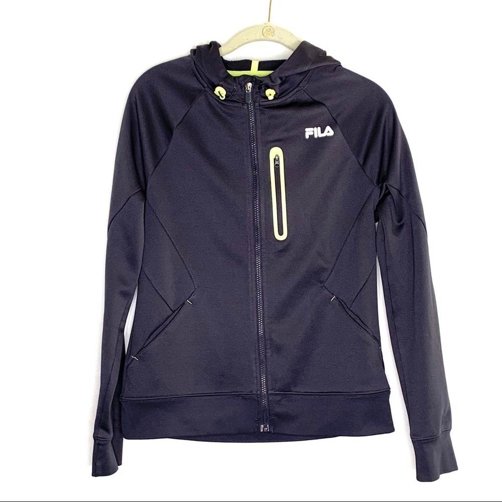 FILA grey zip hoodie (Boys Medium)